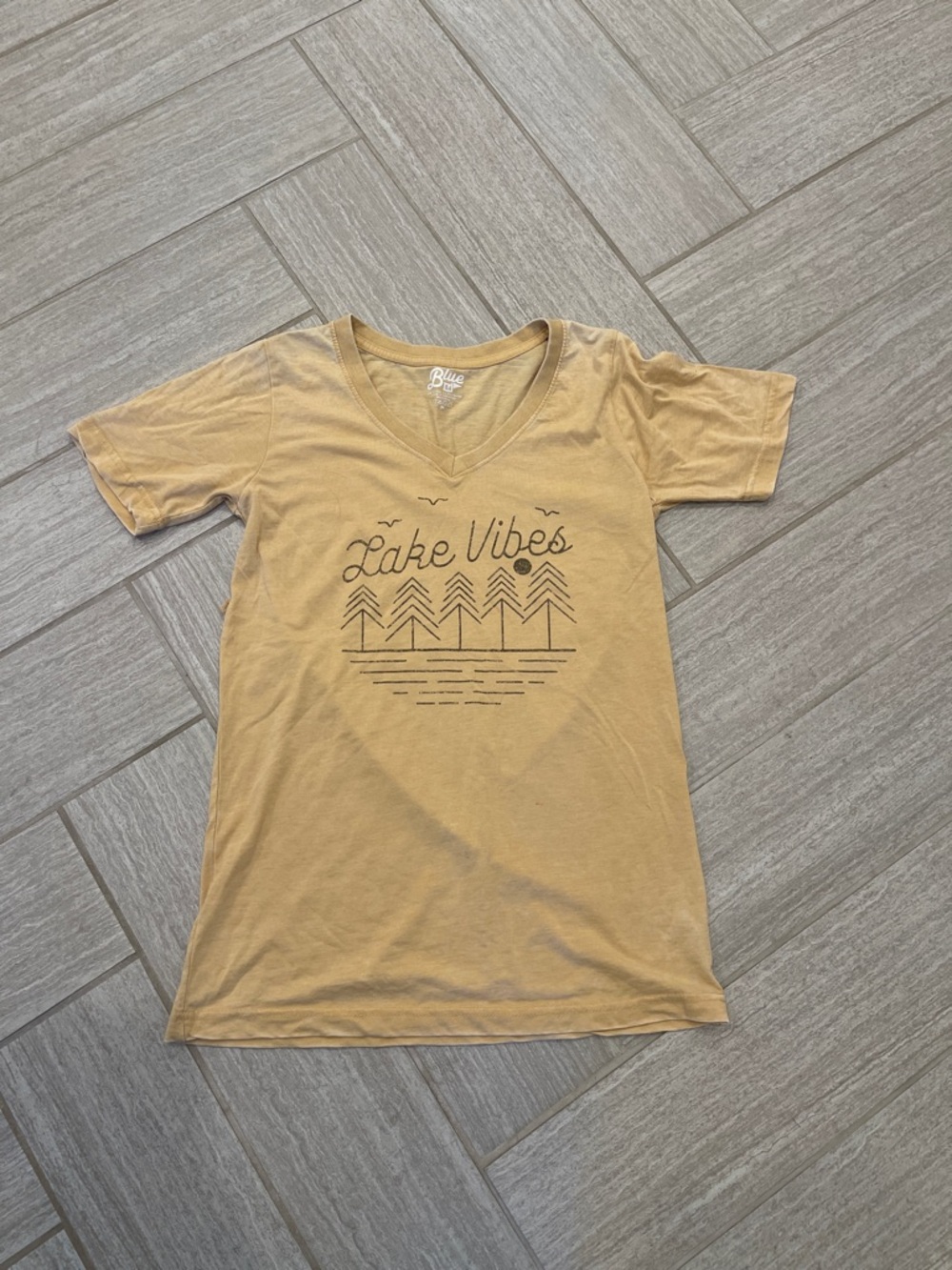 Blue 84 Mustard Lake Vibes V-Neck Tee